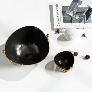 Key Tray Entrance Hall Key Storage Box Decor Decorative Tray for Coffee Table Key Bowl for Entryway Table Golden Figure Ceramic Bowl Jewelry Phone Coin Watches Candy Tray (Size : Style a)