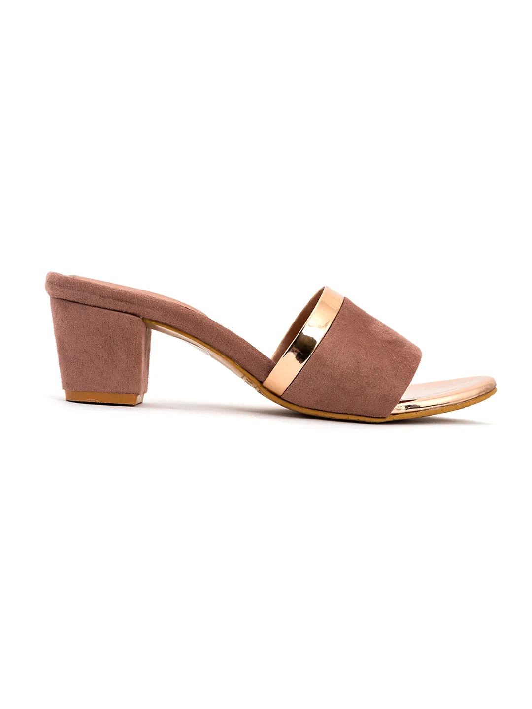 Khadim Block Heel Mule Slip On Sandal for Women