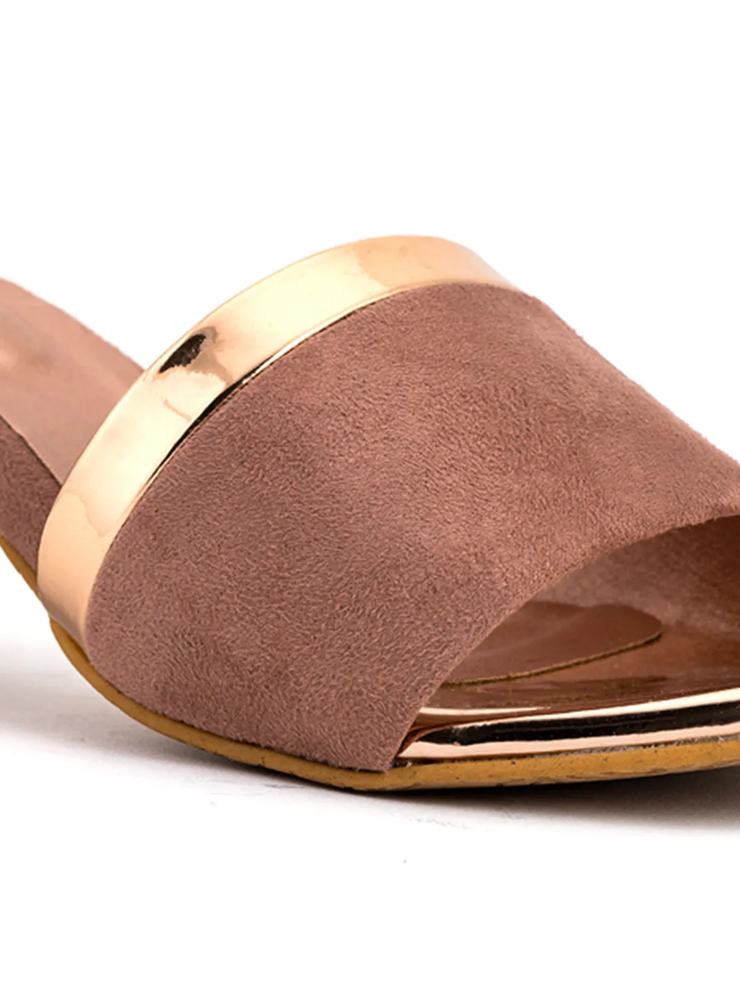 Khadim Block Heel Mule Slip On Sandal for Women