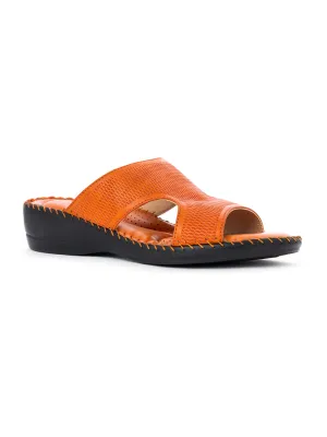 Khadim Softouch Wedge Heel Mule Slip On Sandal for Women