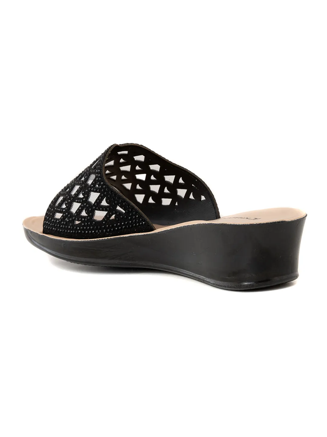 Khadim Wedge Heel Mule Slip On Sandal for Women