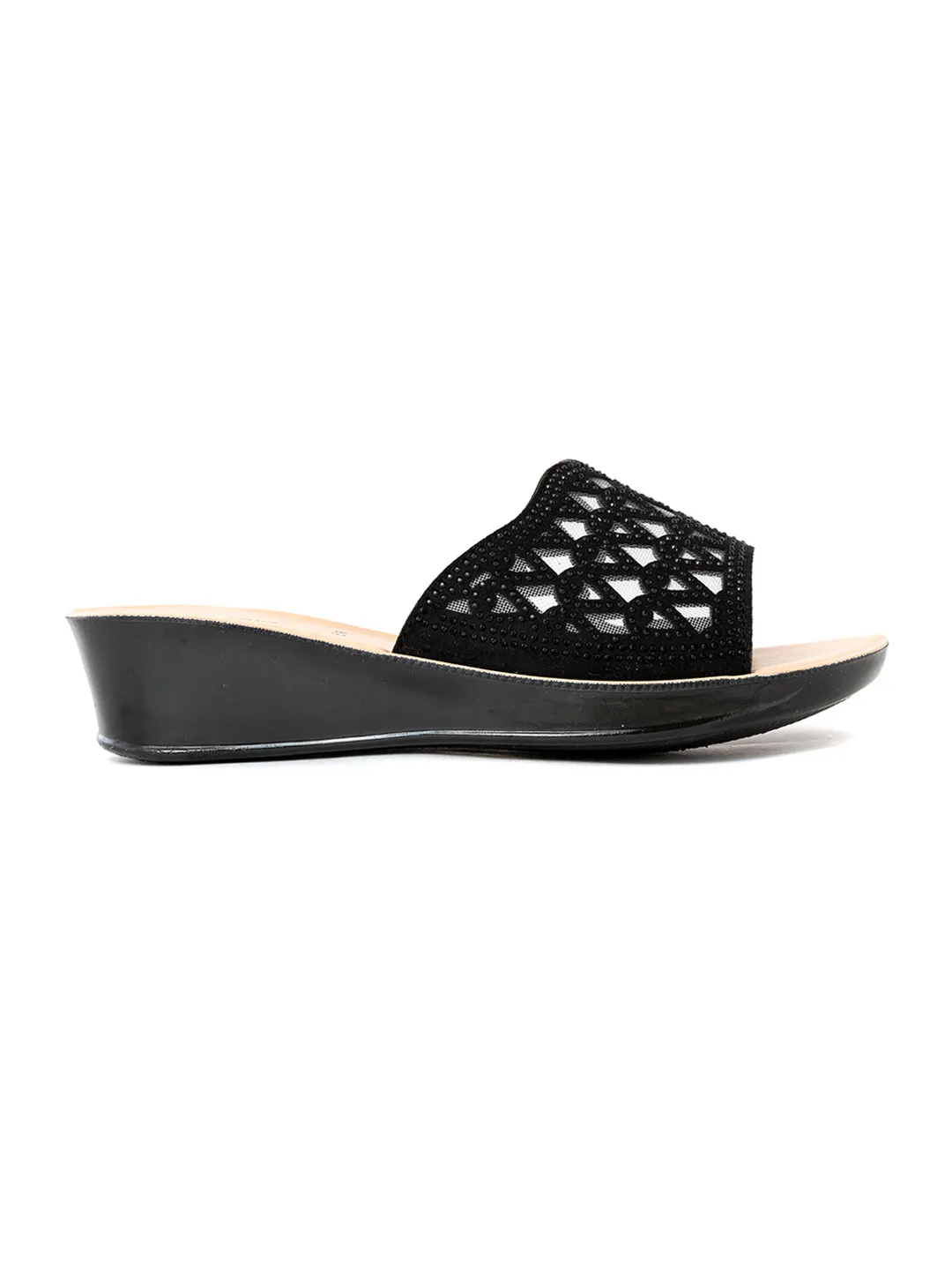 Khadim Wedge Heel Mule Slip On Sandal for Women