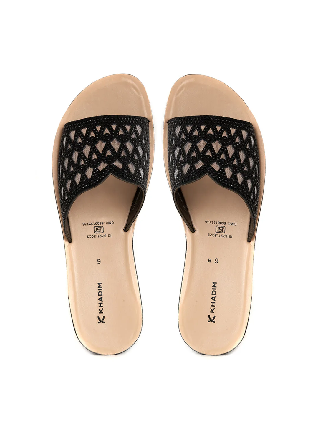 Khadim Wedge Heel Mule Slip On Sandal for Women