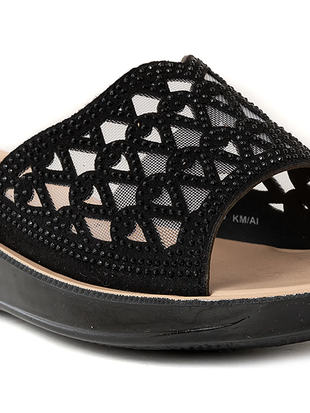 Khadim Wedge Heel Mule Slip On Sandal for Women