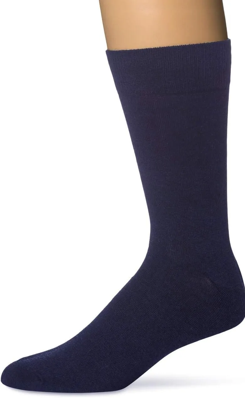 KM Legend Men's Dress Socks Classic Fine Lightweight for Formal and Casual Wear (5 Pair Pack)