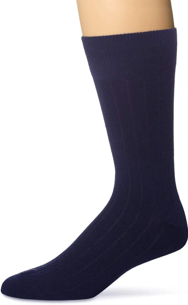 KM Legend Men's Dress Socks Classic Fine Lightweight for Formal and Casual Wear (5 Pair Pack)