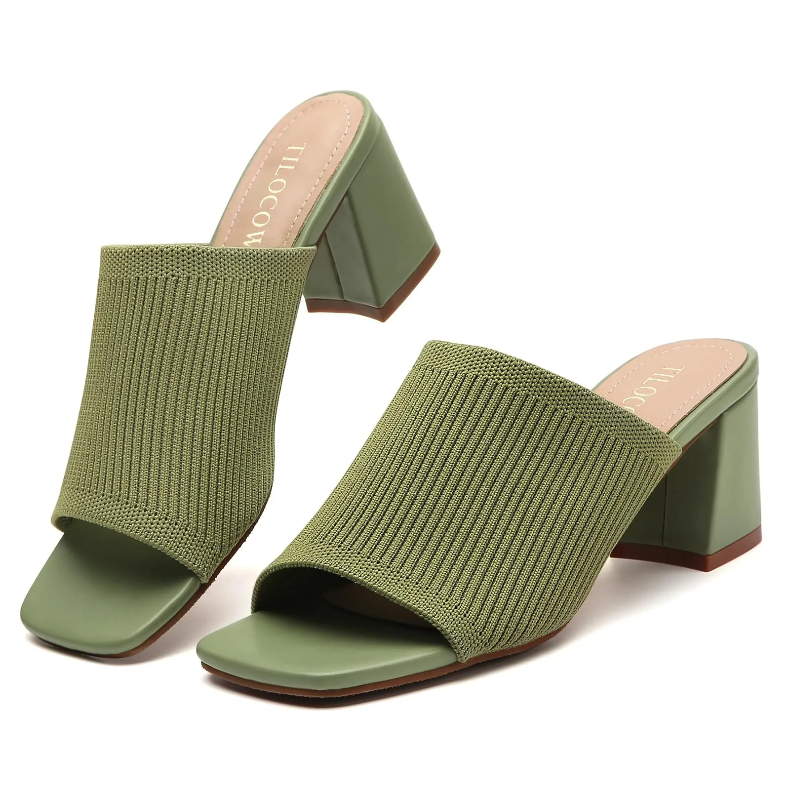 Knit Heeled Sandals