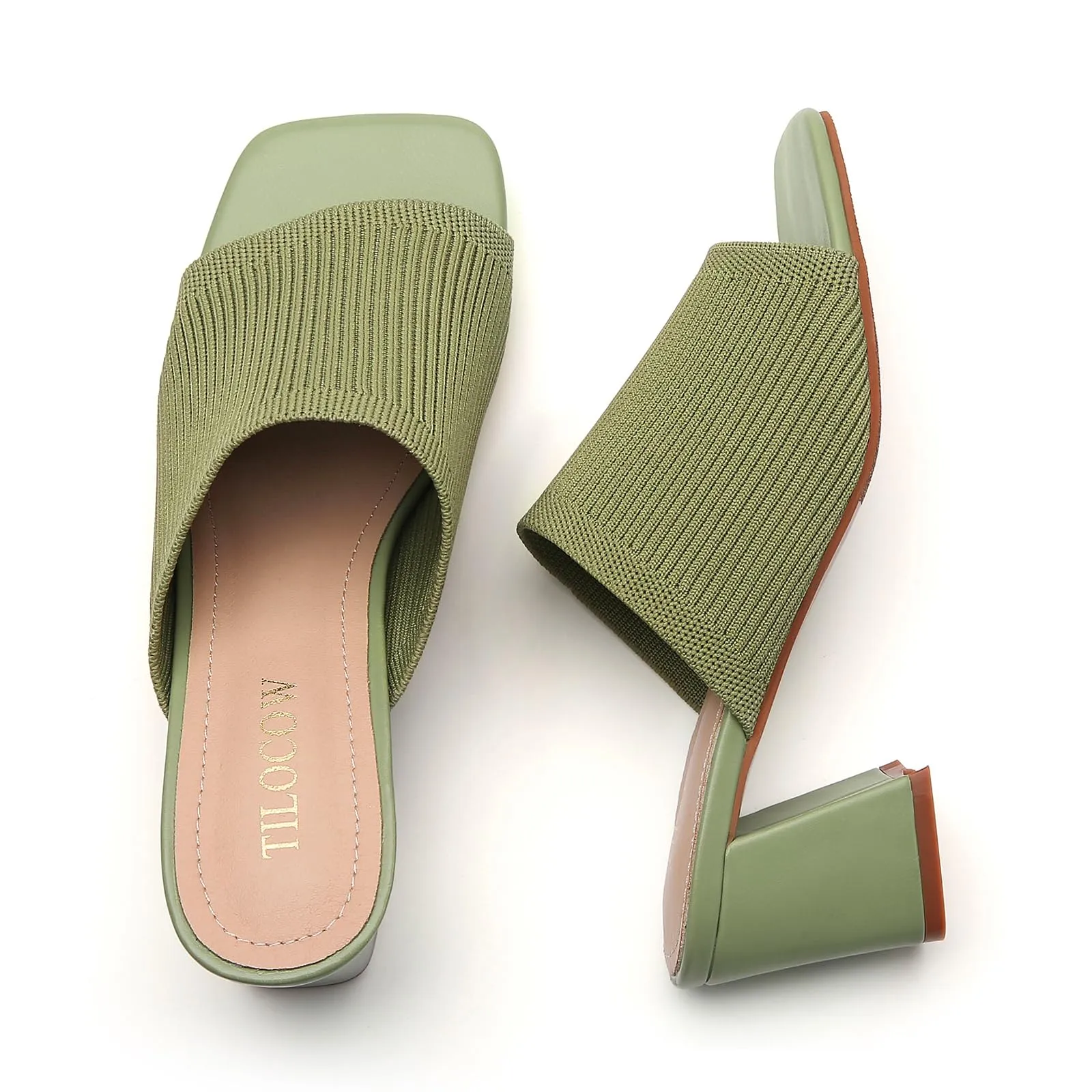 Knit Heeled Sandals