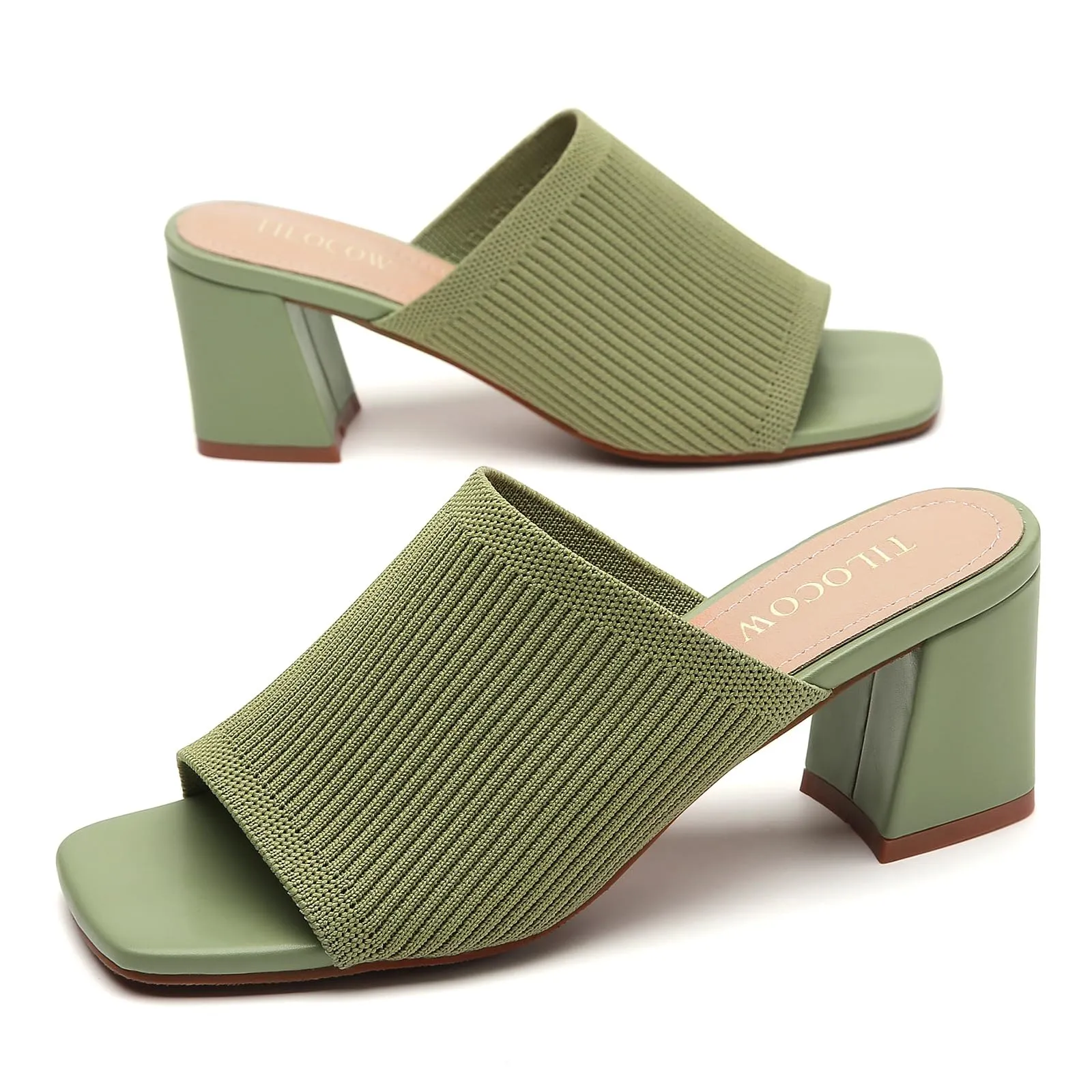 Knit Heeled Sandals