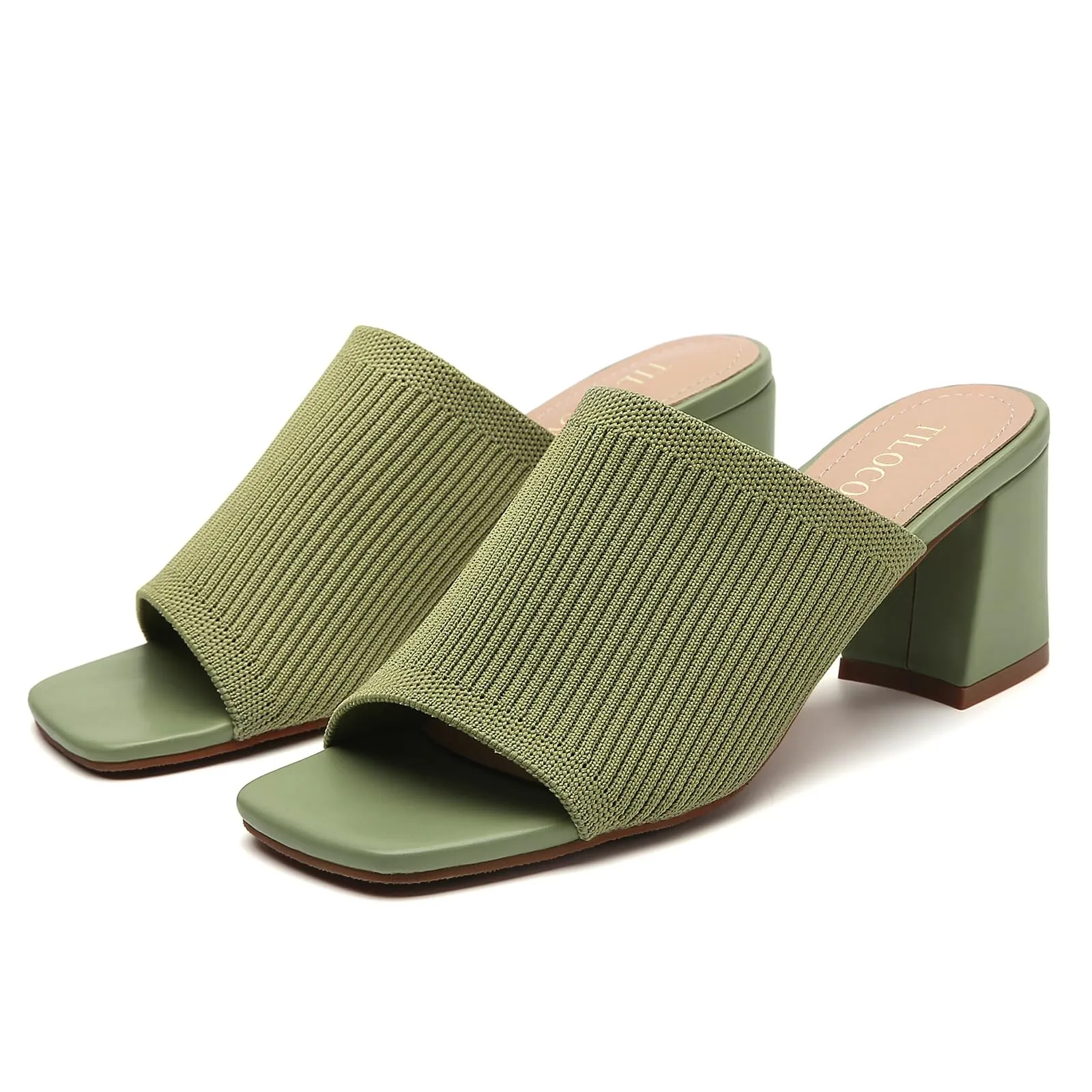 Knit Heeled Sandals