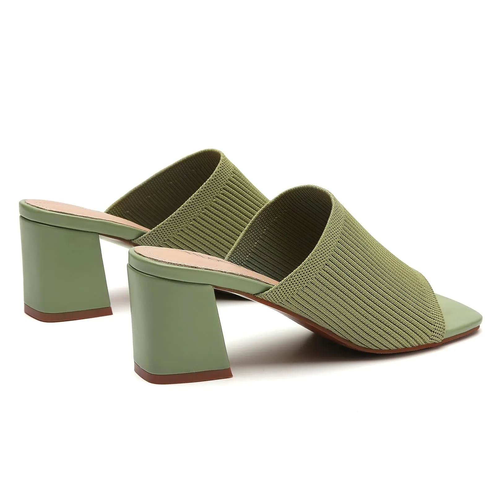 Knit Heeled Sandals