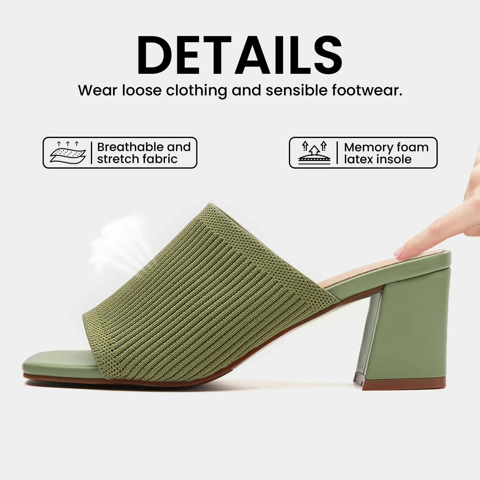 Knit Heeled Sandals