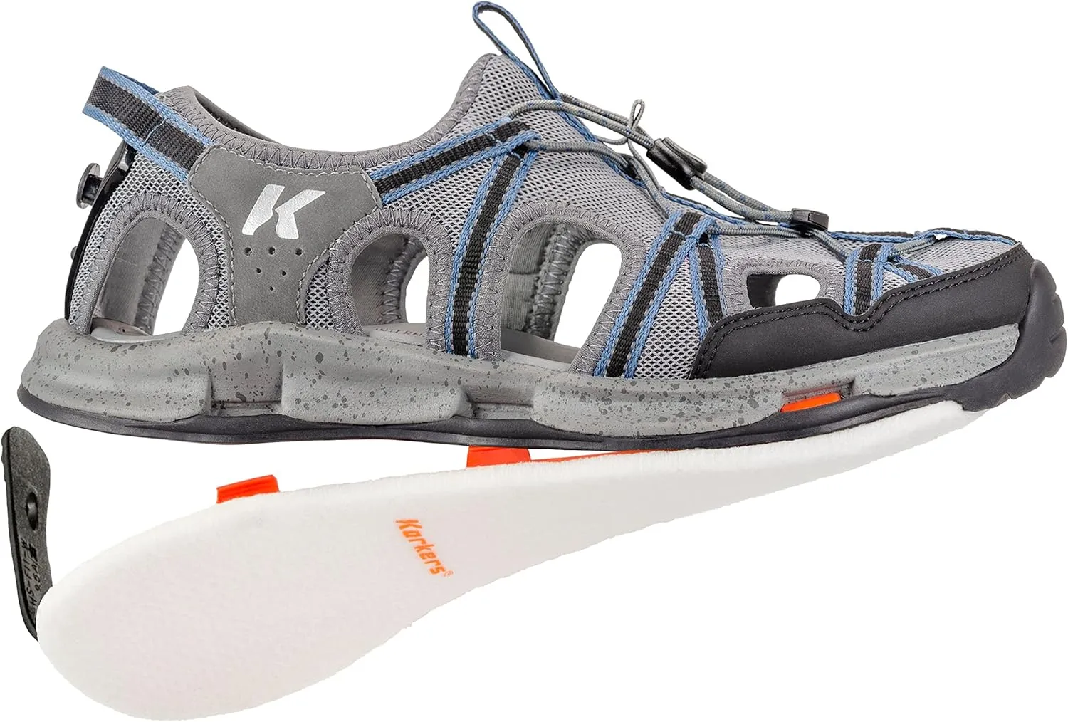Korkers Men's Swift Sandal - Summer Adventure Versatility Water Sandal