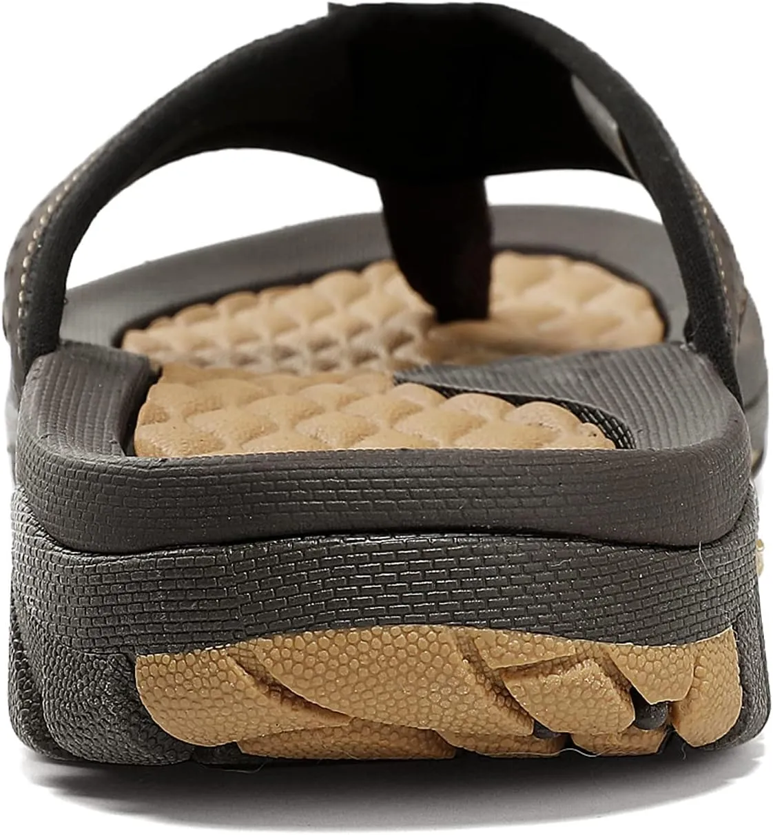 KUBUA Men's Beach Flip-Flops Water Sandals Outdoor Athletic Thong Sandal Slippers