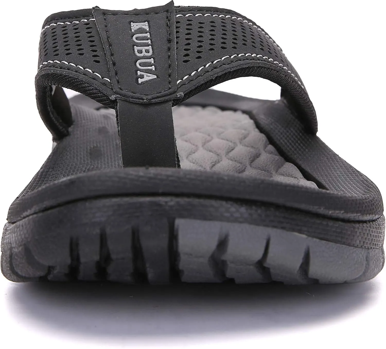 KUBUA Men's Beach Flip-Flops Water Sandals Outdoor Athletic Thong Sandal Slippers