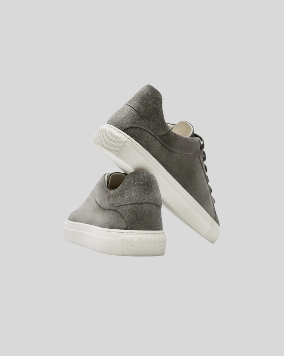 Leather Oxford Sneakers - Dark Grey