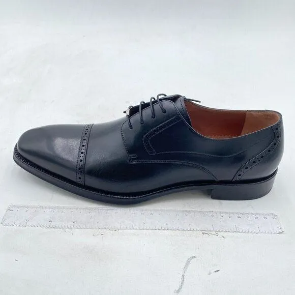 LEIZILEI  Leather Dress Shoes Formal Business Shoes for Men Black
