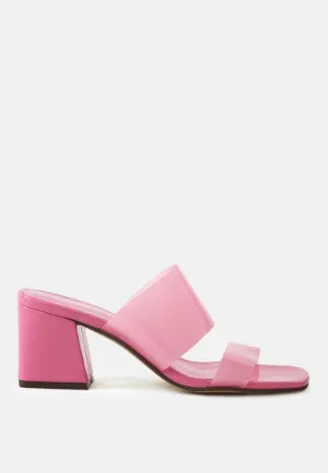 libby clear strap squared toe sandals