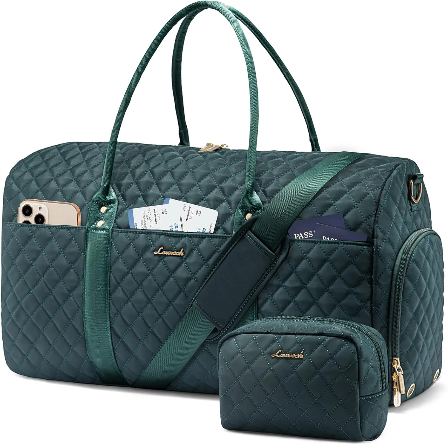 LOVEVOOK Travel Duffle Bag,Carry on Overnight Bag with Shoe Compartment,Weekender Bags for Women with Toiletry Bag,Gym Duffel Bag with Wet Pocket,Hospital Bags for Labor and Delivery