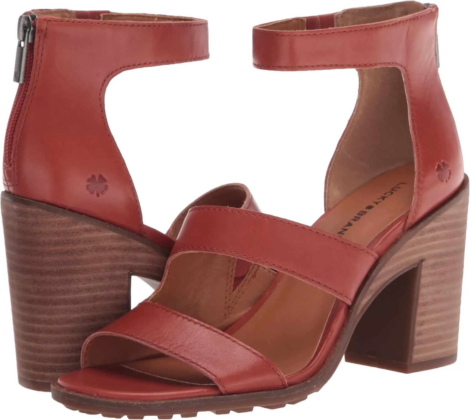 Lucky Brand Women's Valka Ankle Strap High Heel Sandal Heeled