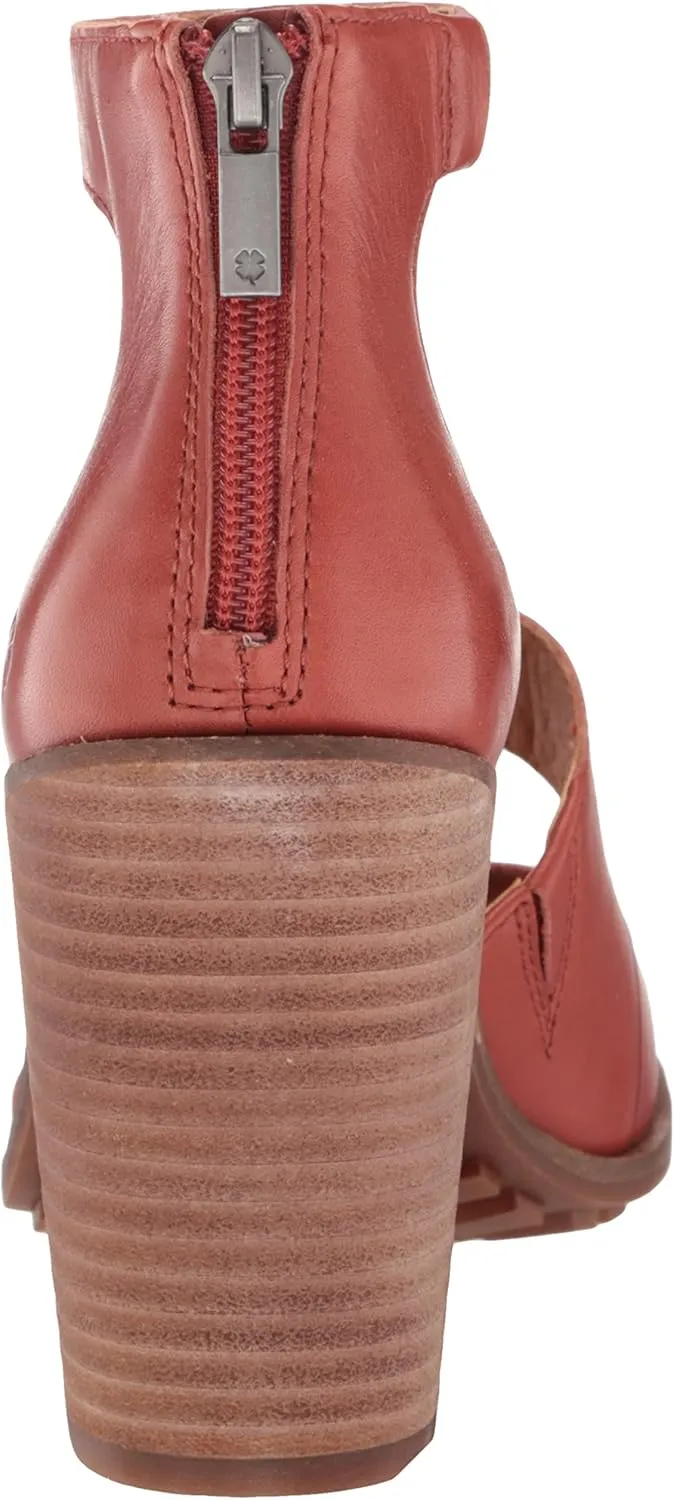 Lucky Brand Women's Valka Ankle Strap High Heel Sandal Heeled