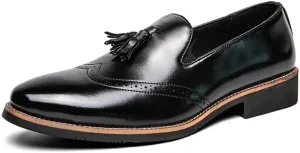 Luxury Business Leather Loafers for Men Slip On Formal Dress Shoes Oxfords Classic