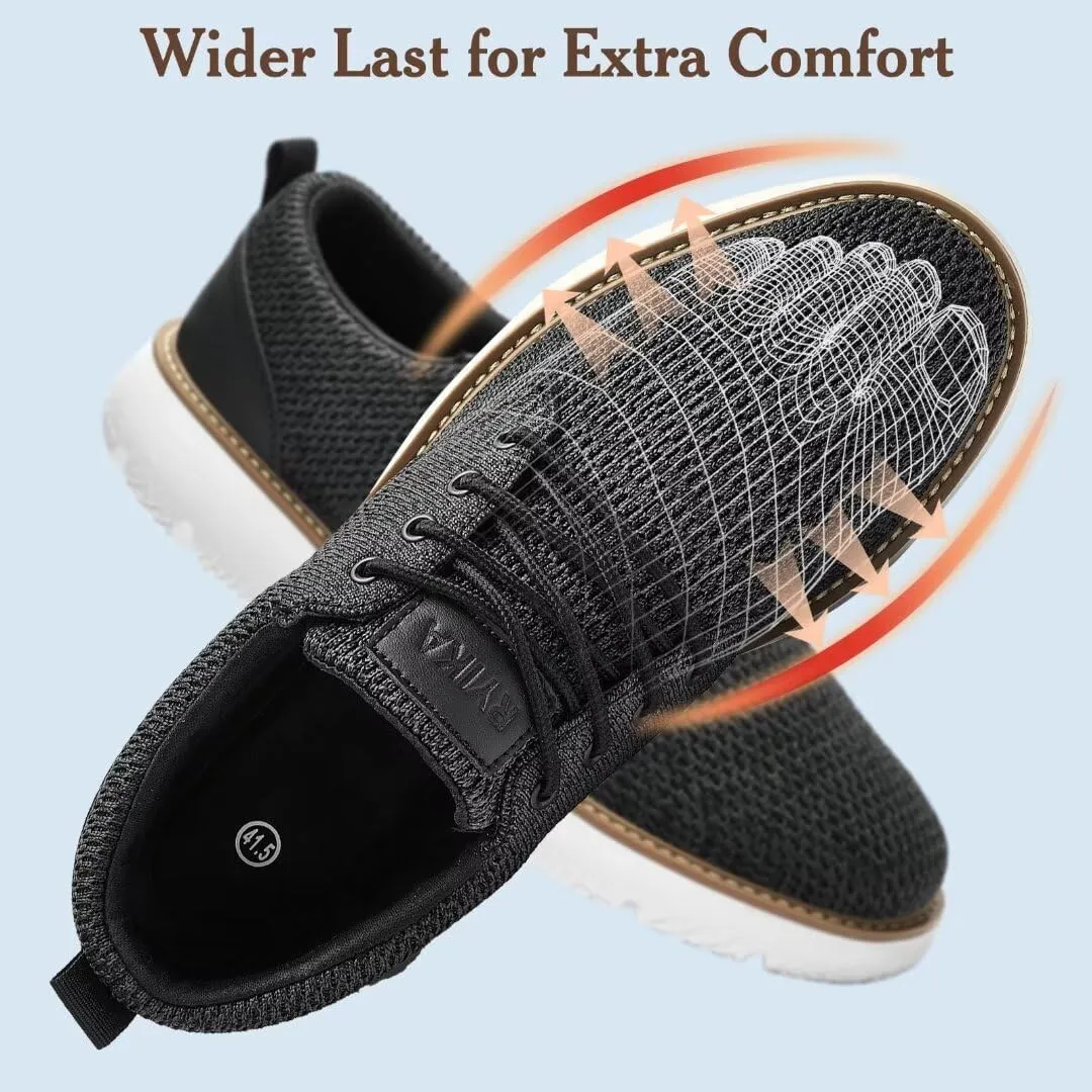 Men's Breathable Mesh Comfortable Business Casual Shoes with Sneakers Design for Long Standing, Office Work, Formal Occasions & Walking