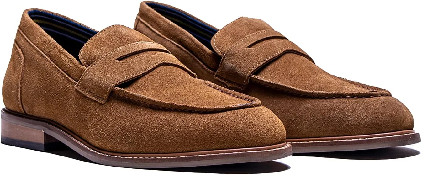 Men’s Casual Comfort Slip on Loafer Suede Semi-Formal Dress Shoes
