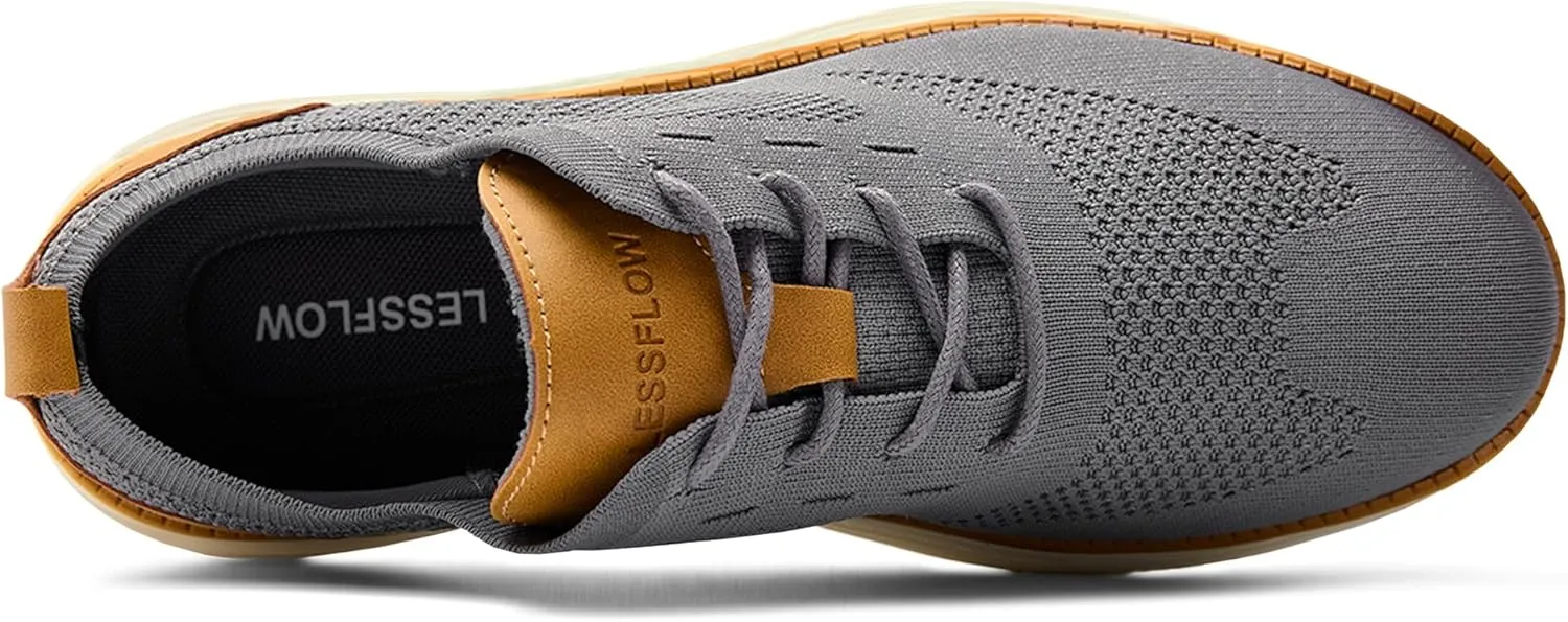 Men's Casual Dress Sneakers Oxfords Business Mesh Walking Shoes Breathable Tennis Shoe Lightweight Work Shoes Zapatos para Hombre