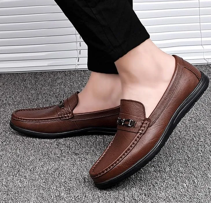 Men's Classic Slip On Dress Shoes Lightweight Comfortable Formal Oxford Shoes for Business Dinners Derby Shoe for Men