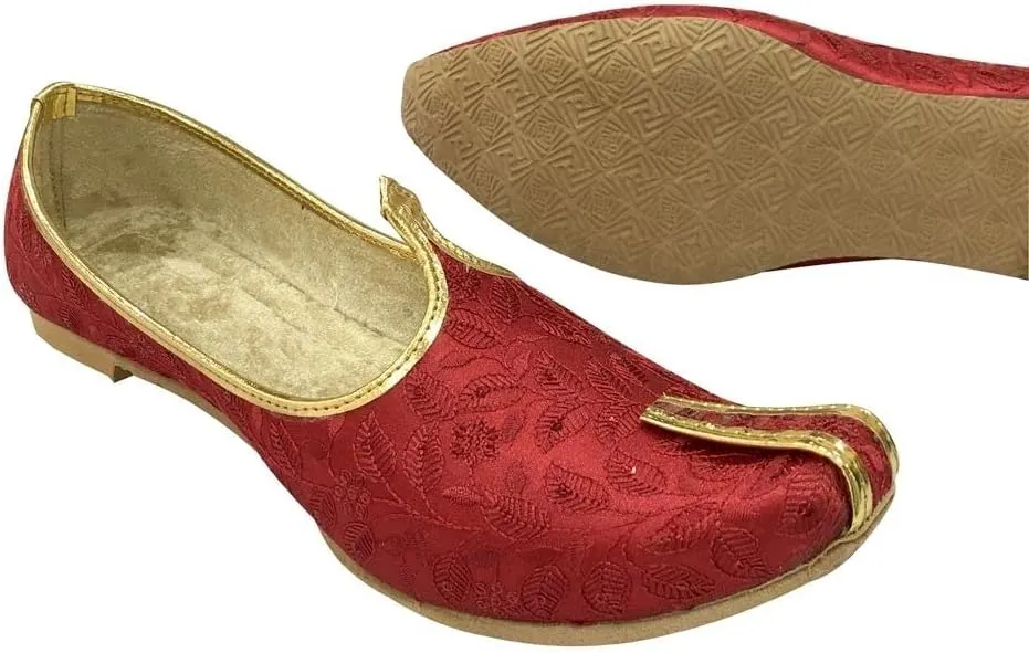 Men's Cream Wedding Shoes Sherwani Punjabi Jutti Traditional Ethnic Flats Mojari Khussa Juti