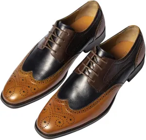 Men's Dress Oxfords Shoes Laces Up for Mens Business Formal Wedding Comfortable Shoes