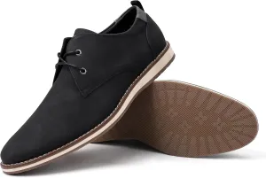 Men's Dress Shoes, Mens Oxford Shoes, Leather Stylish Lace-up Wingtip Brogues, Business Casual Formal Derby Shoe