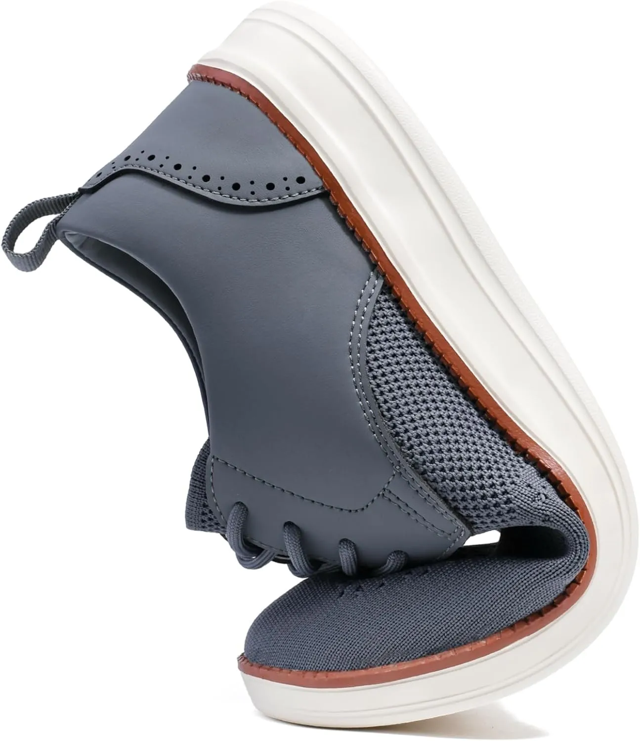 Men's Dress Sneakers Business Casual Dress Oxfords Walking Shoes Lightweight Comfortable Brogue Shoes