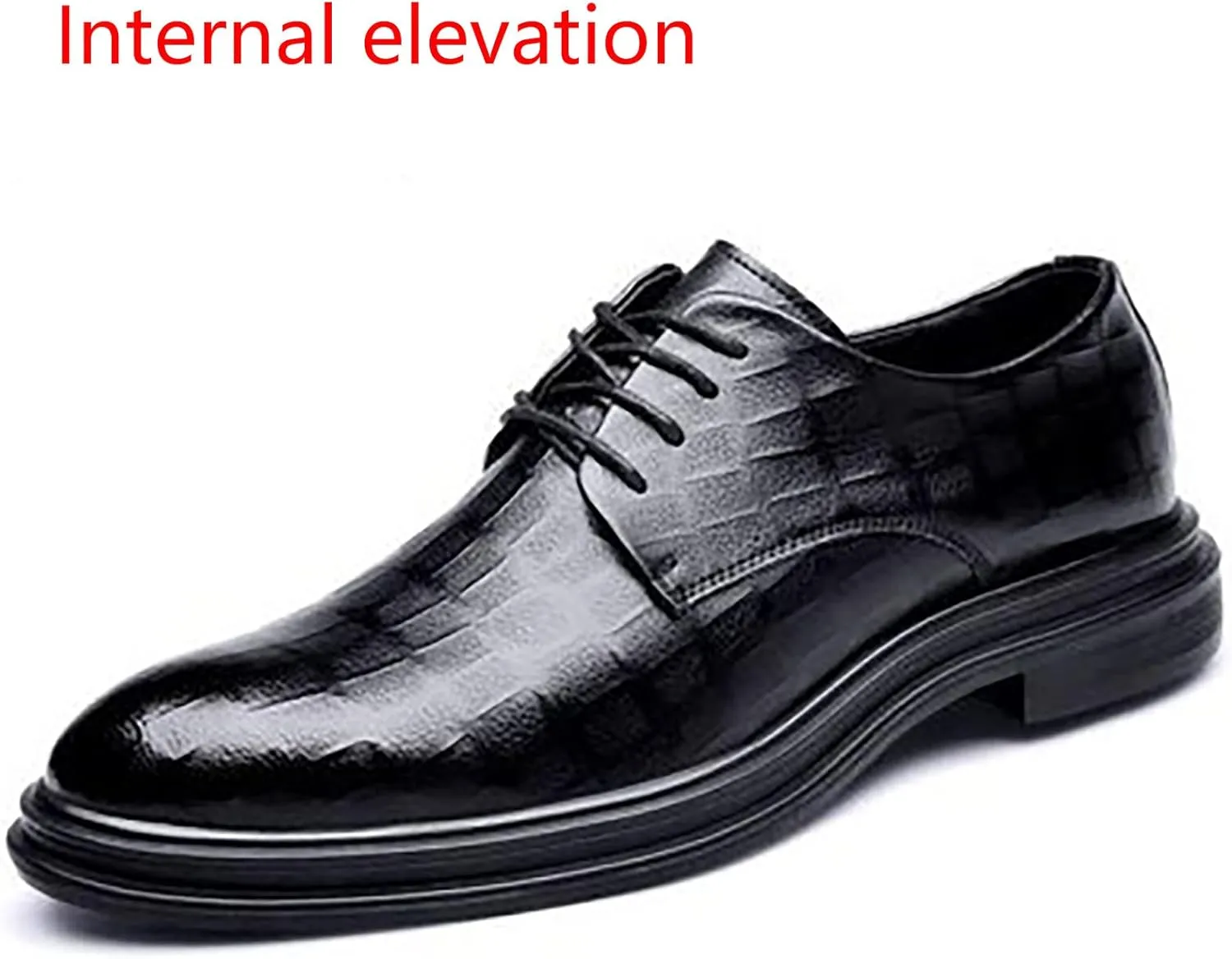 Mens Extra Wide Business Casual Shoes Men's Elevated Business Attire Casual Shoes British Pointed Solid Leather Shoes Men's Dress Shoes Slip On Loafers