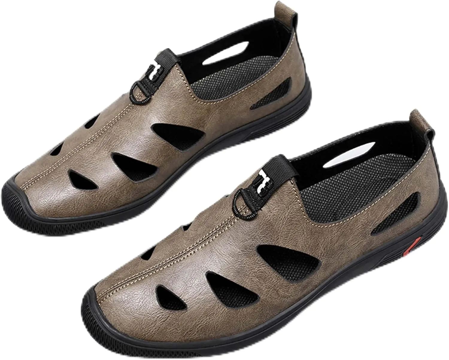 Men's Formal Shoes Oxford Casual Retro Classic Comfortable Formal Derby Men's Business Formal Shoes, Closed Toe Shallow Mouth Wide Casual Shoes Comfortable Driving Walking Shoes，Wading Shoes