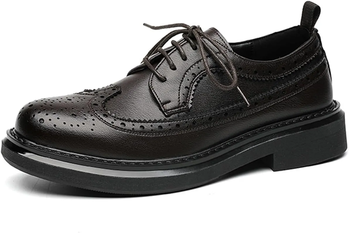 Men's Lace-ups Brogues Classic Oxford Formal Dress Shoes Office Business Wedding Party Shoes