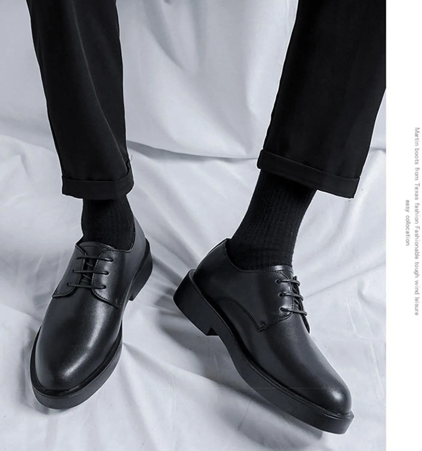 Men's Lace-Ups Classic Oxford Formal Dress Shoes Comfort Business Derby Shoes for Office Work