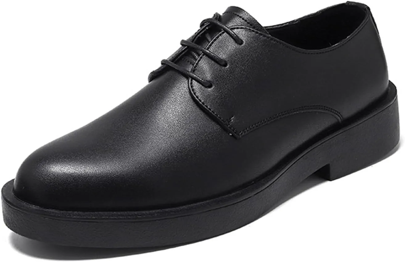 Men's Lace-Ups Classic Oxford Formal Dress Shoes Comfort Business Derby Shoes for Office Work