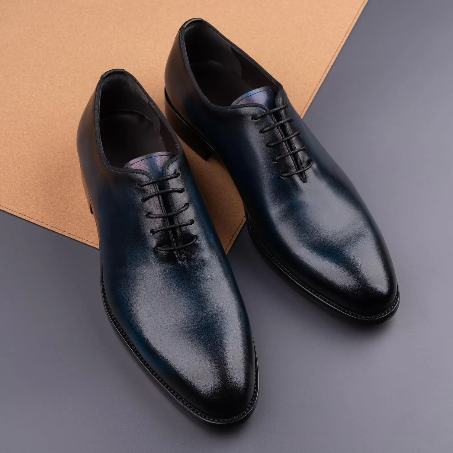 Men's Oxford Formal Fashion Luxury Dress Retro Shoes Genuine Cowhide Leather