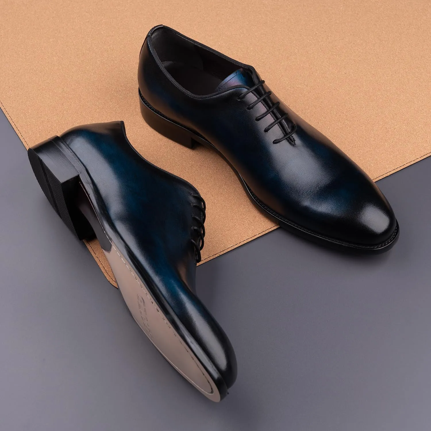 Men's Oxford Formal Fashion Luxury Dress Retro Shoes Genuine Cowhide Leather