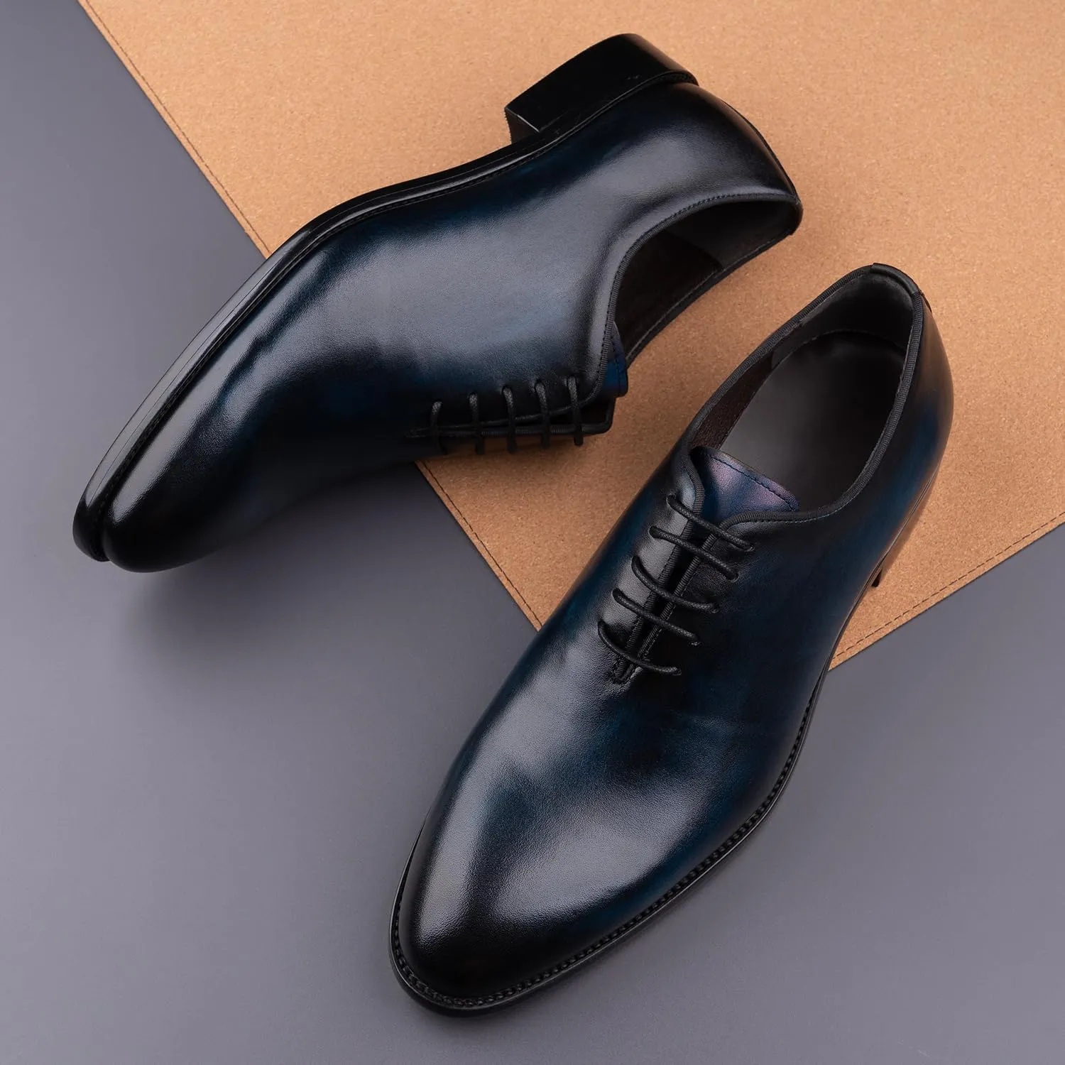 Men's Oxford Formal Fashion Luxury Dress Retro Shoes Genuine Cowhide Leather