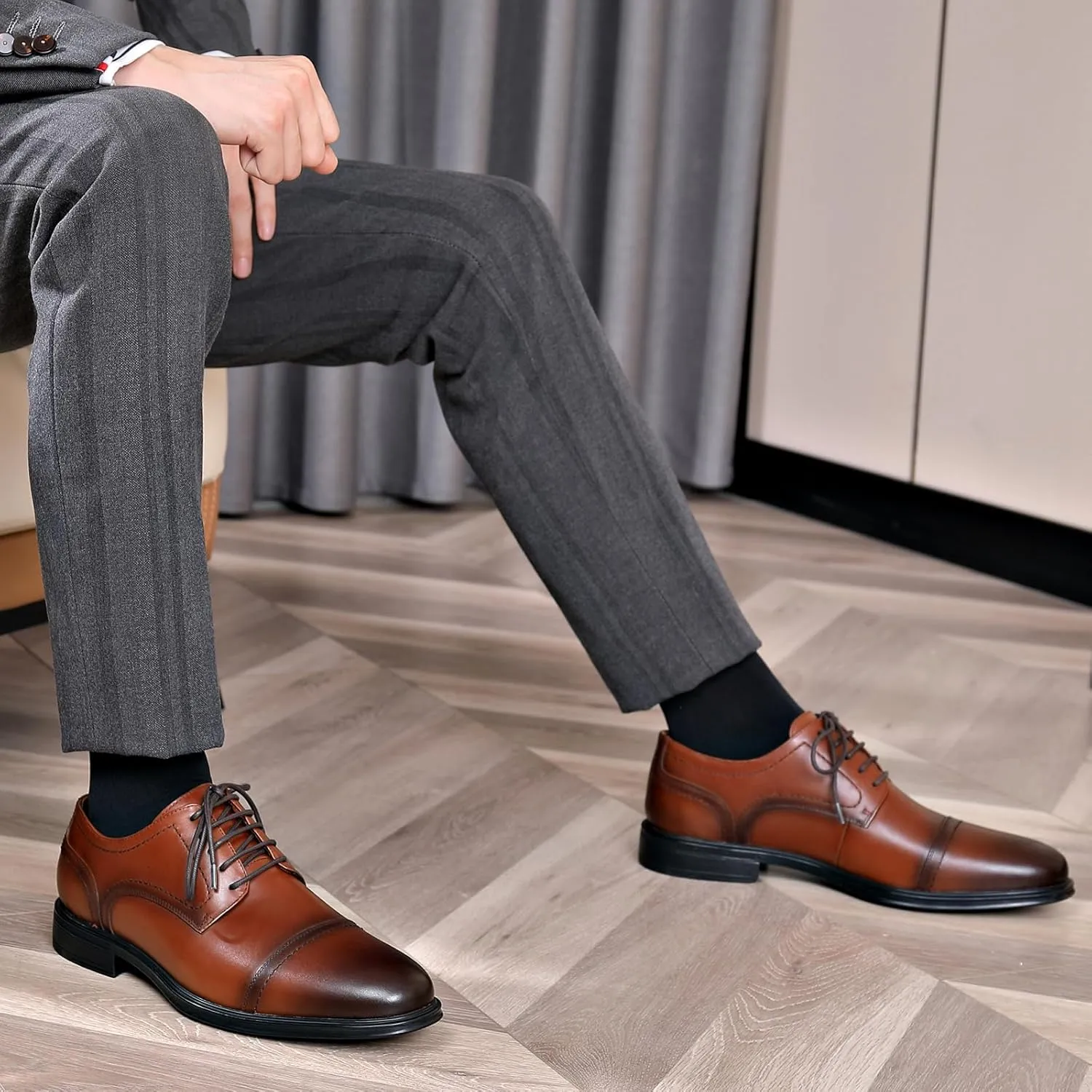 Men's Oxford Shoes, Comfort Formal Shoes for Men Wedding