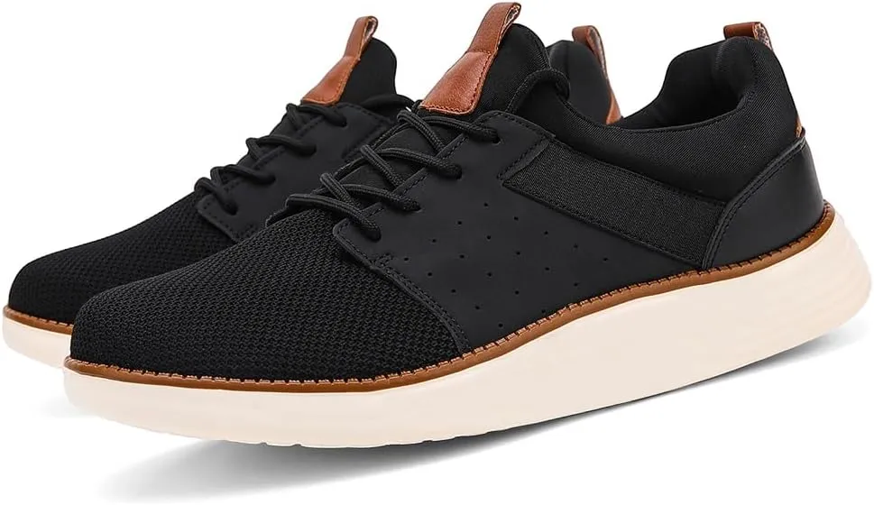 Mens Shoes Men's Fashion Dress Mesh Sneakers Men Walking Business Oxfords Lace-Up Shoes for Men Footwear