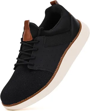 Mens Shoes Men's Fashion Dress Mesh Sneakers Men Walking Business Oxfords Lace-Up Shoes for Men Footwear