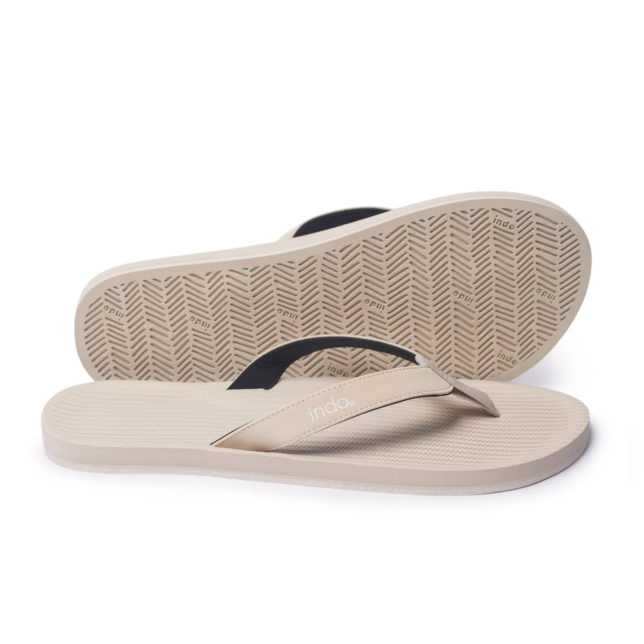 Men's Sneaker Sole Flip Flops Sea Salt