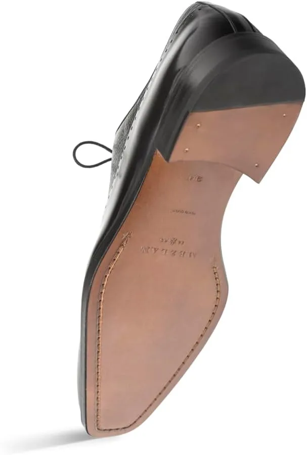 Mezlan - Men's Lace Up Fashion Bal Oxford Shoes - Style POSTDAM - Classic Formal Footwear for Business, Wedding, and Office