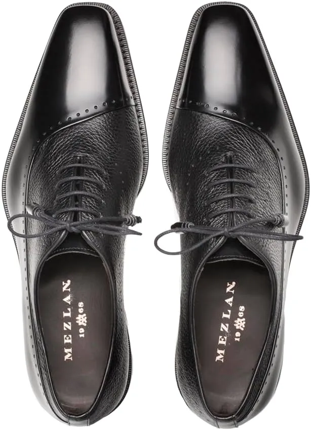 Mezlan - Men's Lace Up Fashion Bal Oxford Shoes - Style POSTDAM - Classic Formal Footwear for Business, Wedding, and Office