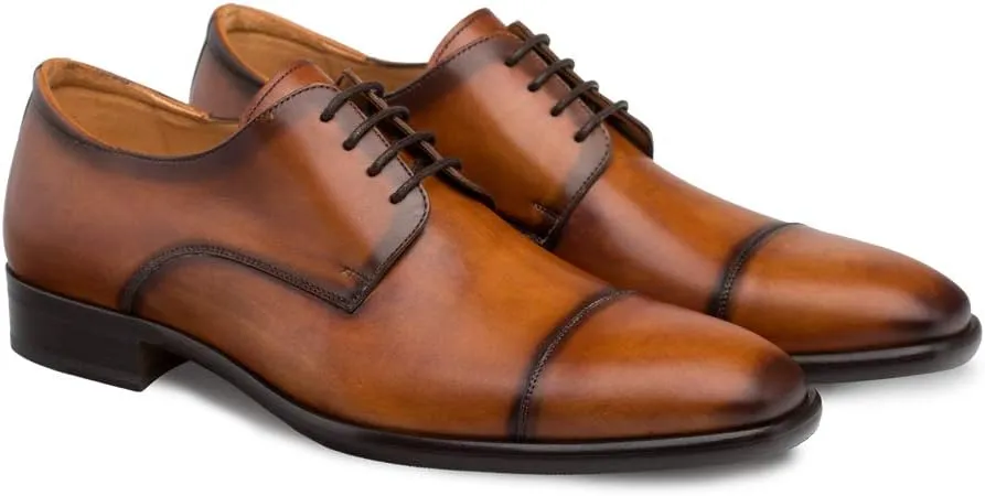 Mezlan Republic - Mens Luxury Dress Shoes - European Calfskin with Hand Finishes - Handcrafted in Spain - Medium Width