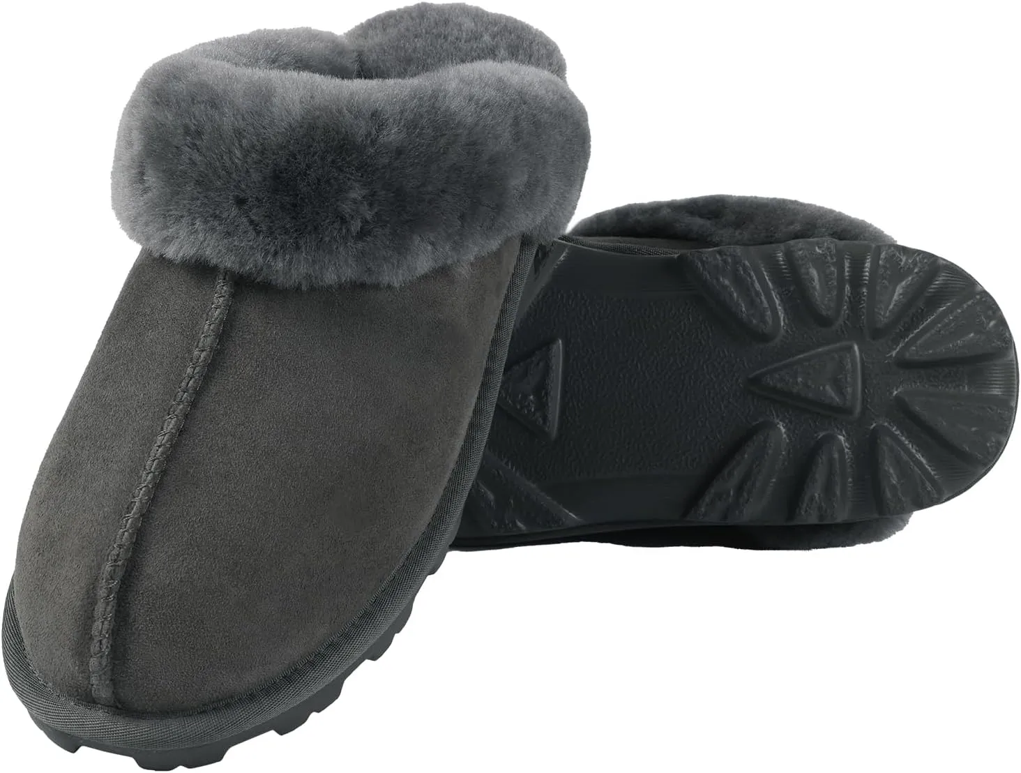 MH MYLUNE HOME Australian Sheepskin Slippers for Women - Luxuriously Soft and Sturdy, Ideal for Indoor and Outdoor Use - Shearling and Sheepskin Mule Slippers for Women
